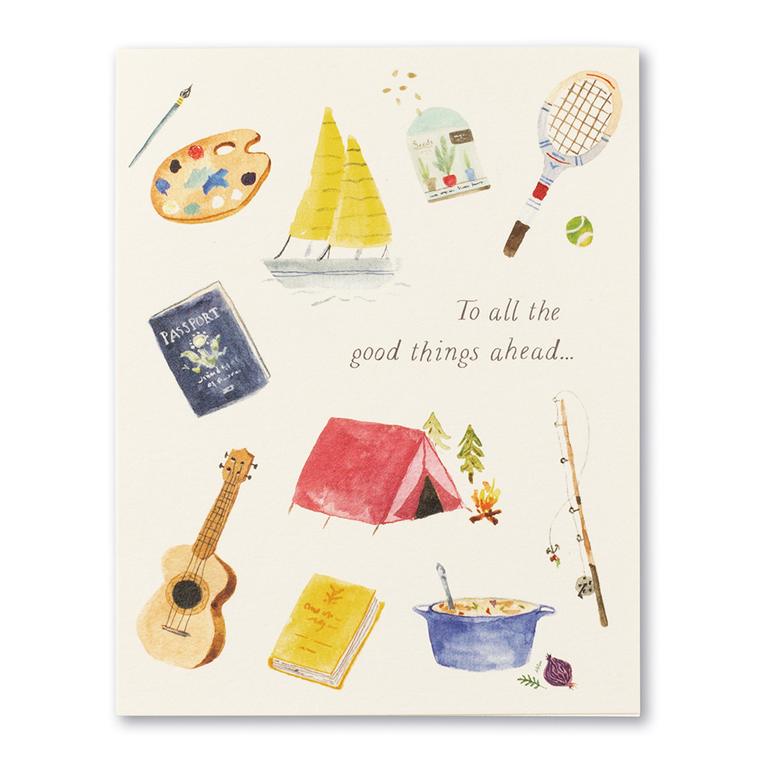All Good Things Ahead - Retirement Card - Kingfisher Road - Online Boutique