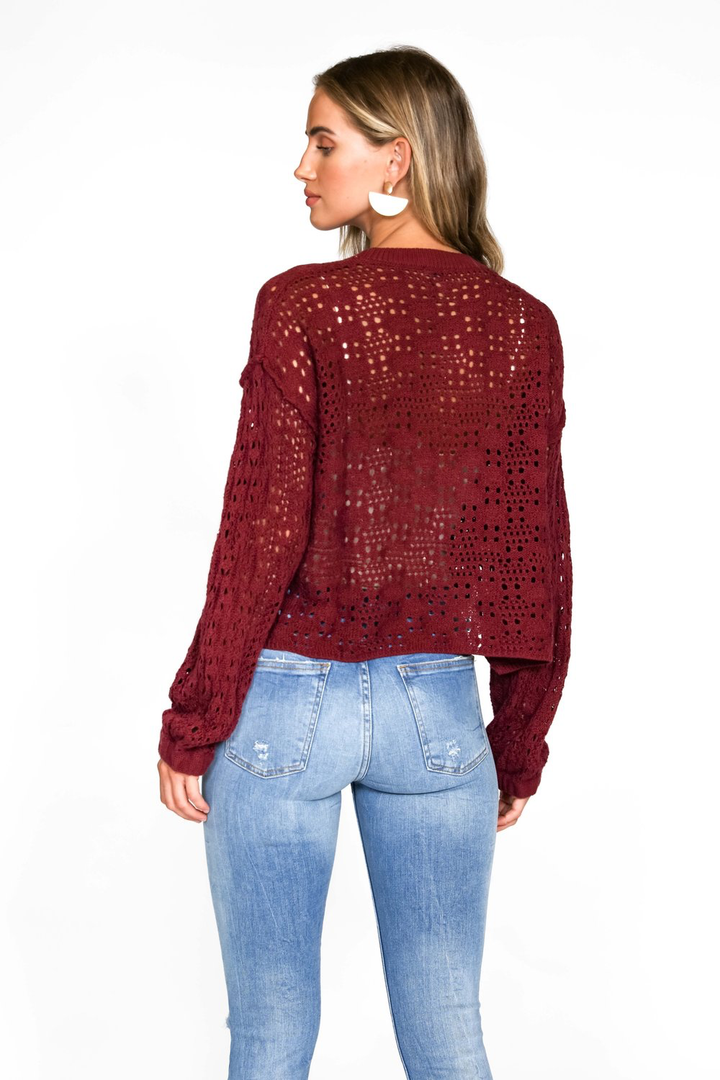 Laurel Sweater - Garnet - Kingfisher Road - Online Boutique
