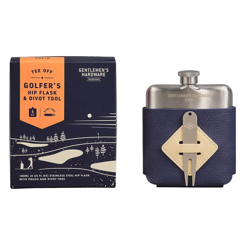 Gentlemen's Hardware Golfer’s Hip Flask & Divot Tool Set - Kingfisher Road - Online Boutique