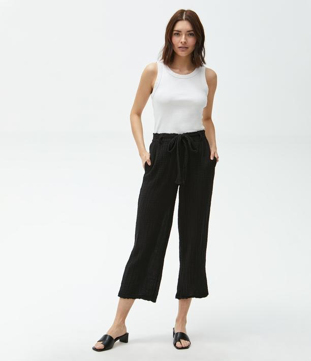 Juliette Cropped Pant in Black - Kingfisher Road - Online Boutique