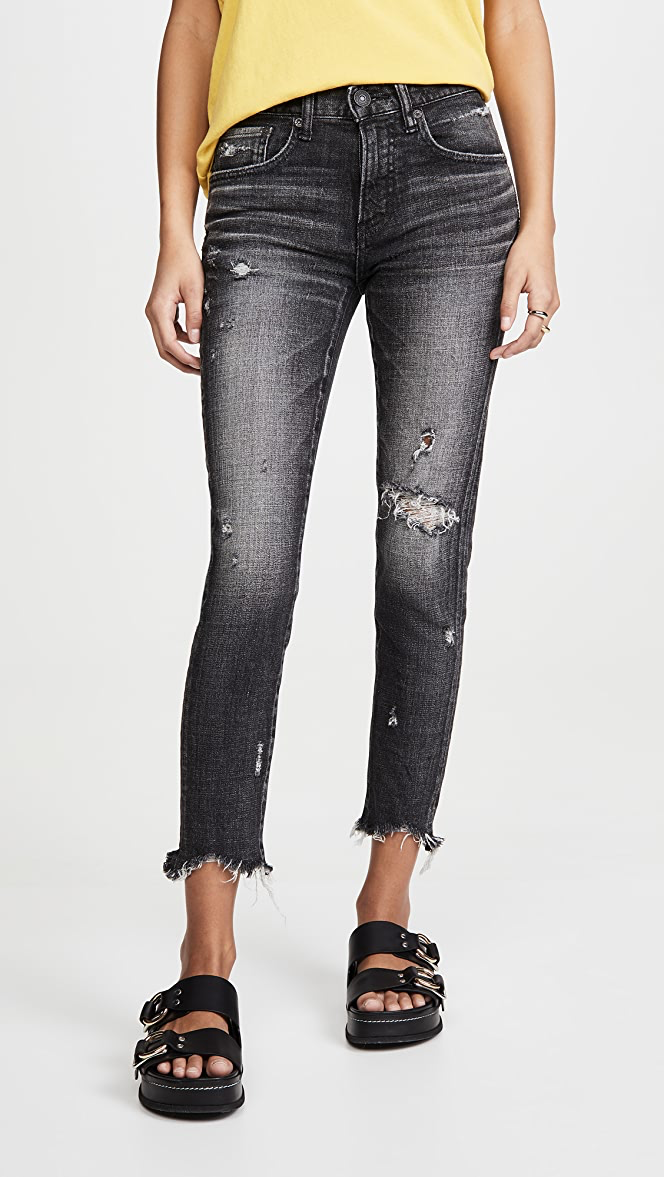 MV Glendele Cropped Skinny Jeans (Black) - Kingfisher Road - Online Boutique