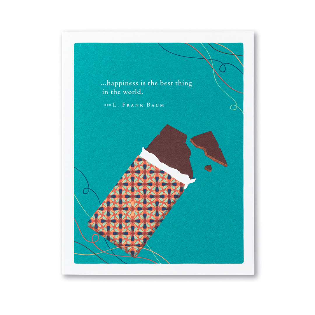 "...Happiness is the best thing in the world." Birthday Card - Kingfisher Road - Online Boutique