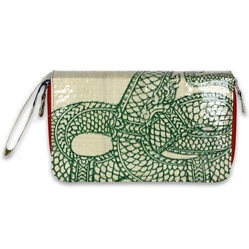 Recycled Cement Travel Wallet - Serpent - Kingfisher Road - Online Boutique