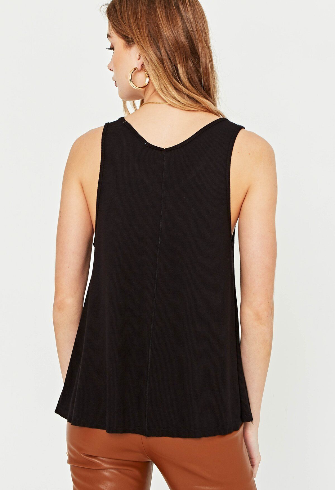 If You Ever Rib Tank - Black - Kingfisher Road - Online Boutique