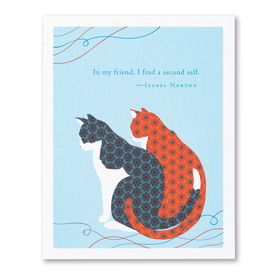 Second Self - Friendship Card - Kingfisher Road - Online Boutique