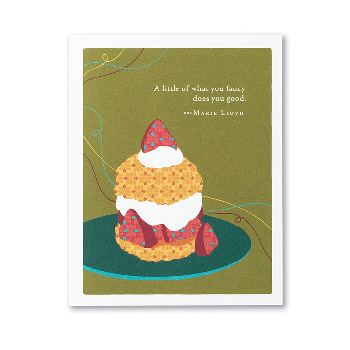 "A little of what you fancy..." Birthday Card - Kingfisher Road - Online Boutique
