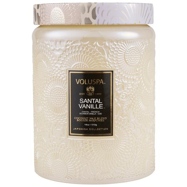 Santal Vanille Large Jar Candle - Kingfisher Road - Online Boutique