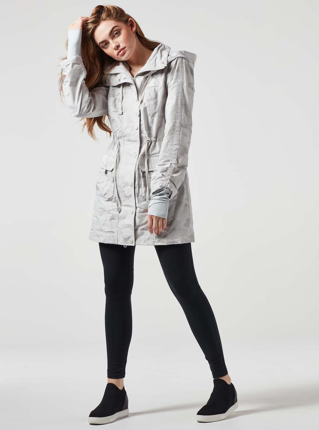 Camo Anorak In Light Grey - Kingfisher Road - Online Boutique