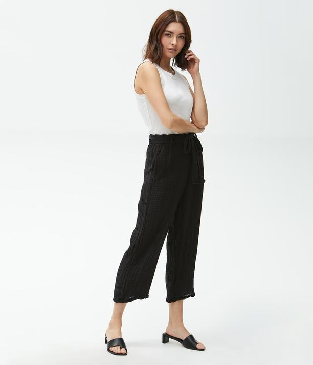 Juliette Cropped Pant in Black - Kingfisher Road - Online Boutique