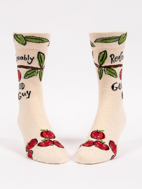 Reasonably Good Guy Men's Crew Socks - Kingfisher Road - Online Boutique