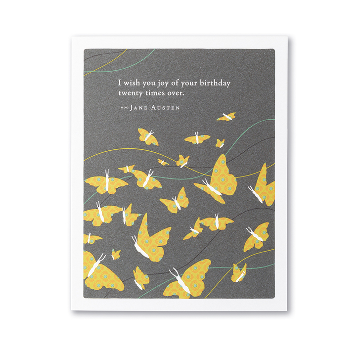 "I wish you joy..." Birthday Card - Kingfisher Road - Online Boutique