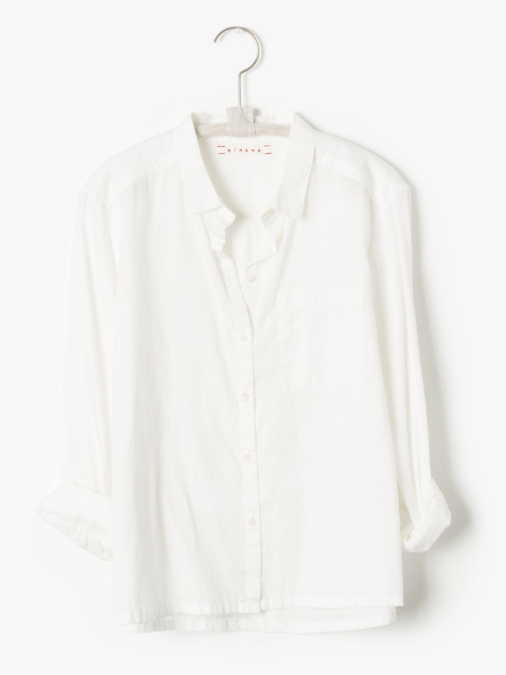 Blaine Shirt - White - Kingfisher Road - Online Boutique