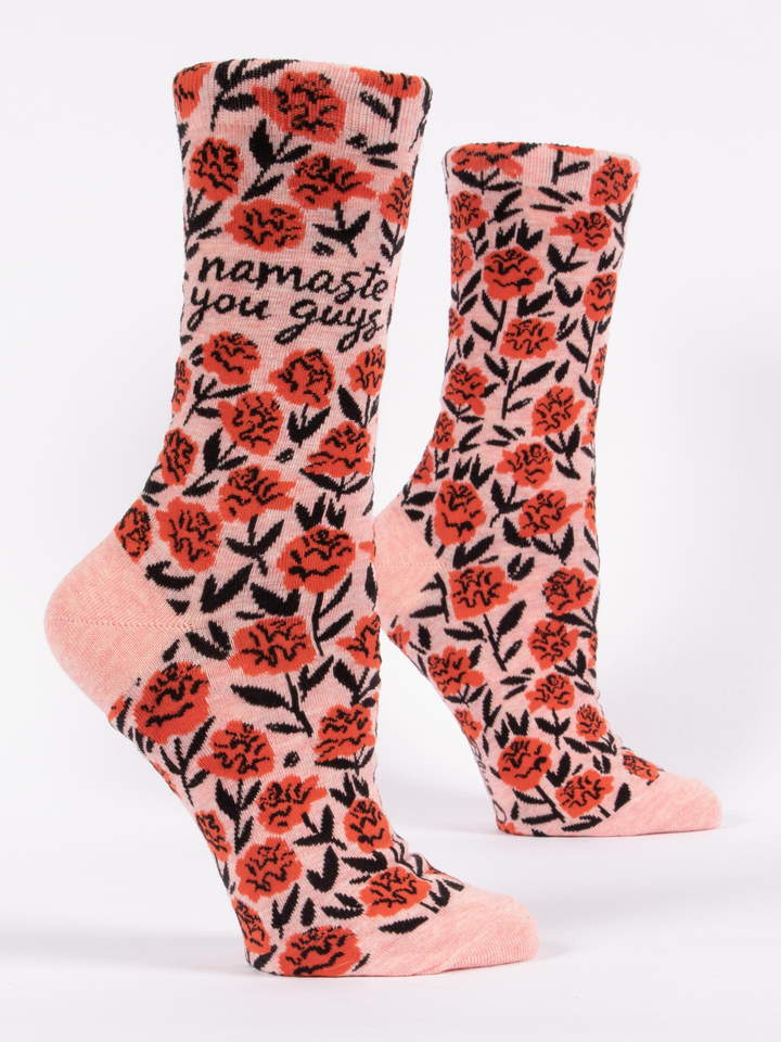 Namaste You Guys Women's Crew Socks - Kingfisher Road - Online Boutique