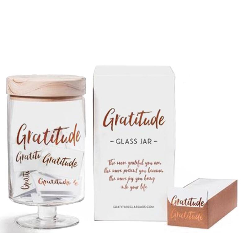 Gratitude Glass Jar - Kingfisher Road - Online Boutique