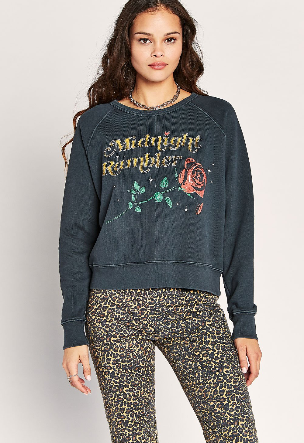 Midnight Rambler Varsity Crew - Kingfisher Road - Online Boutique