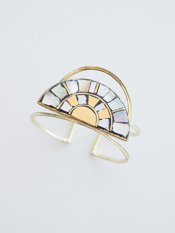 Mosaic Rays Bracelet Shell - Kingfisher Road - Online Boutique