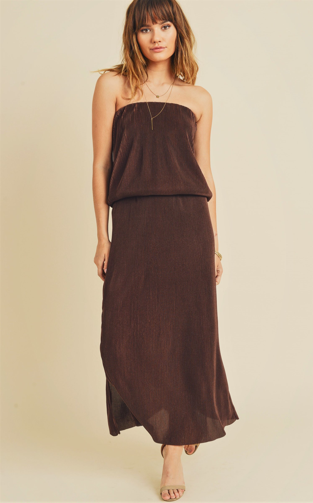 Willow Dress - Dark Brown - Kingfisher Road - Online Boutique