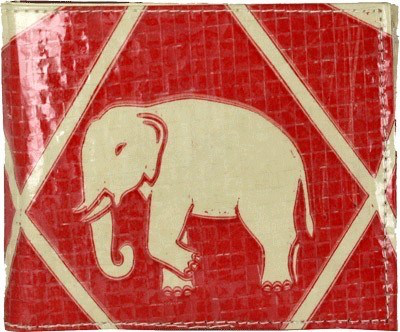 Recycled Cement Men’s Square Wallet - Diamond Elephant - Kingfisher Road - Online Boutique