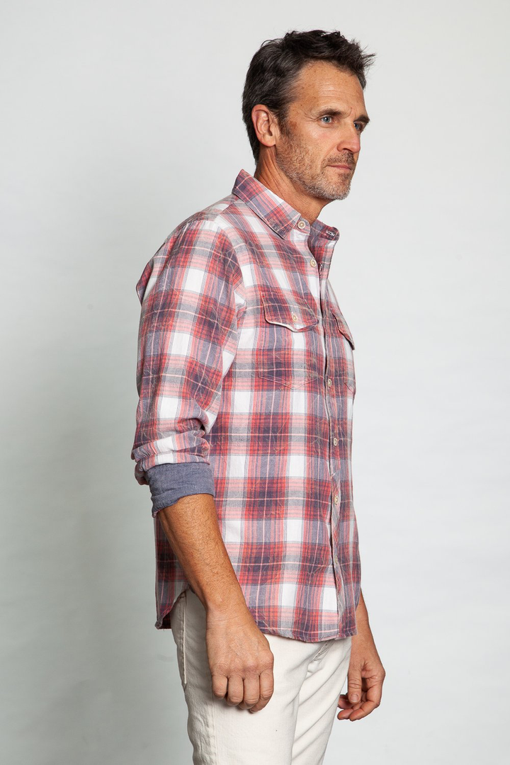 Malibu Long Sleeve Shirt - Red - Kingfisher Road - Online Boutique