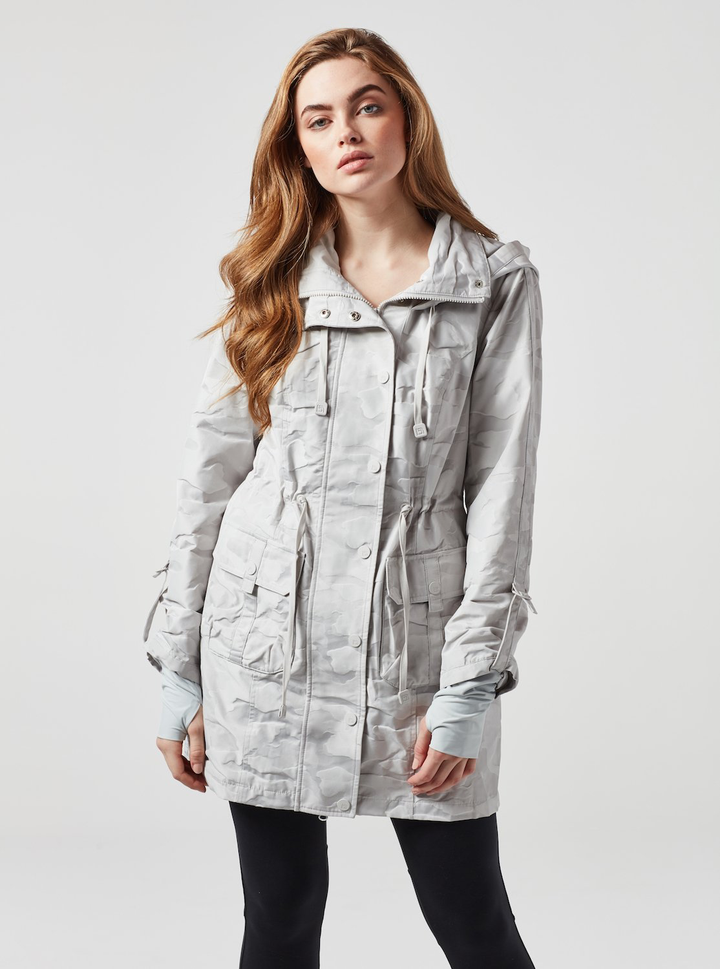 Camo Anorak In Light Grey - Kingfisher Road - Online Boutique