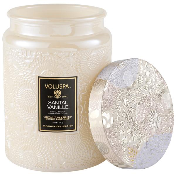 Santal Vanille Large Jar Candle - Kingfisher Road - Online Boutique