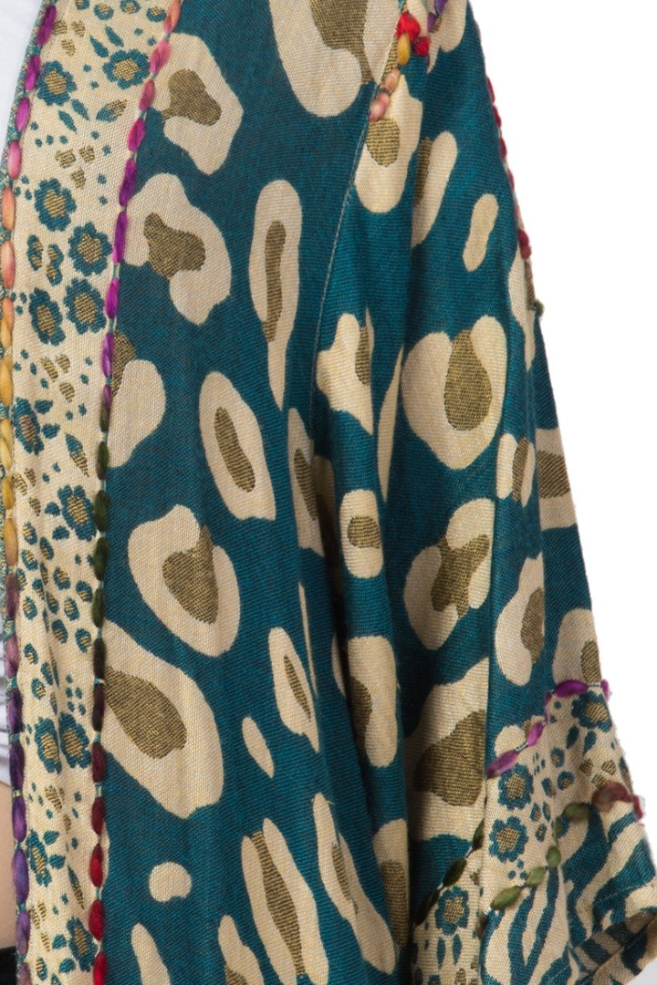 Threaded Yarn Kimono - Kingfisher Road - Online Boutique