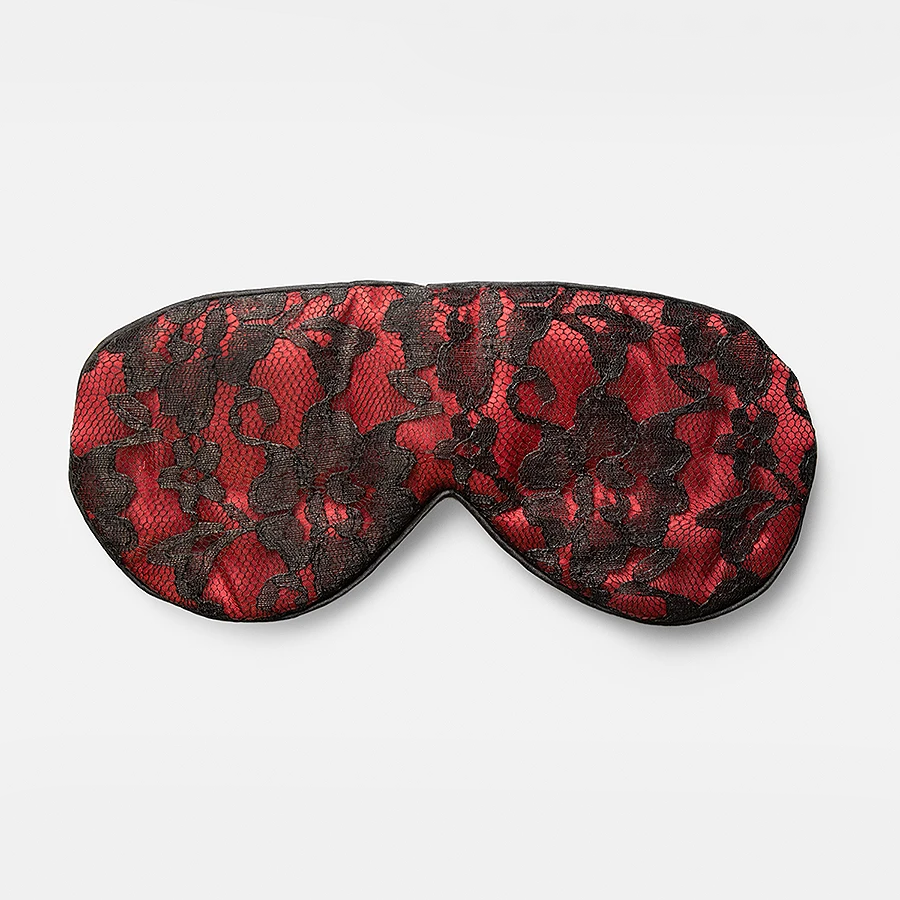 Red/Black Lace Eye Mask - Kingfisher Road - Online Boutique