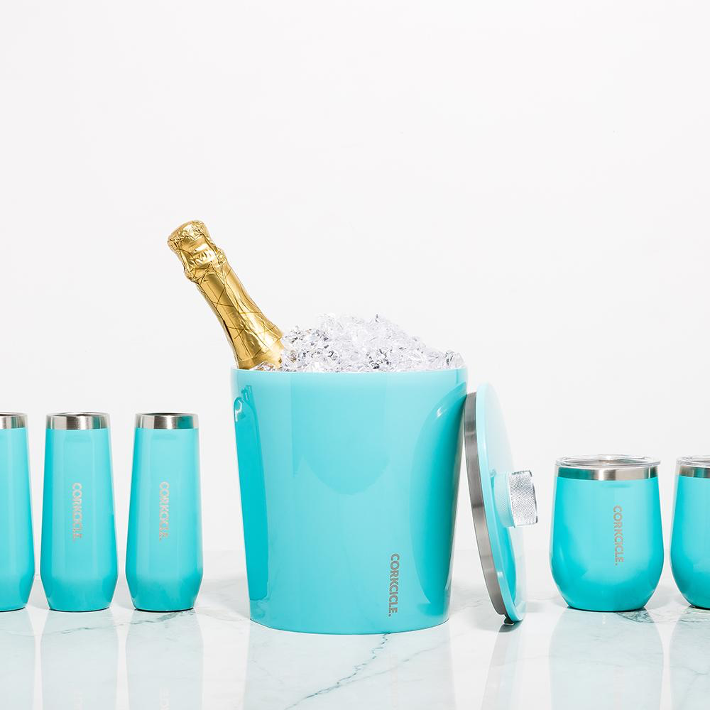 Turquoise Ice Bucket - Kingfisher Road - Online Boutique