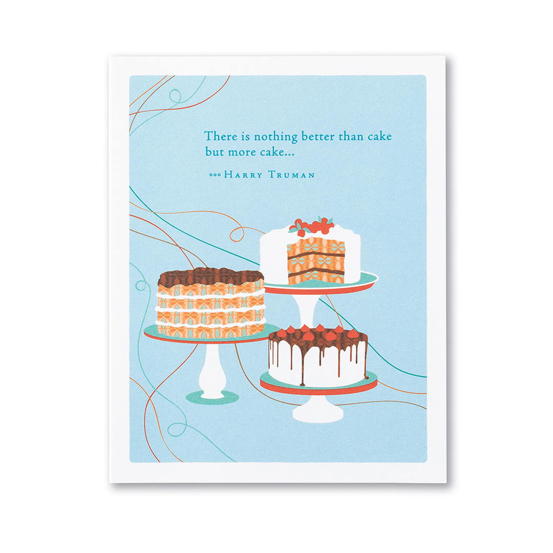 "There is nothing better than cake..." Birthday Card - Kingfisher Road - Online Boutique