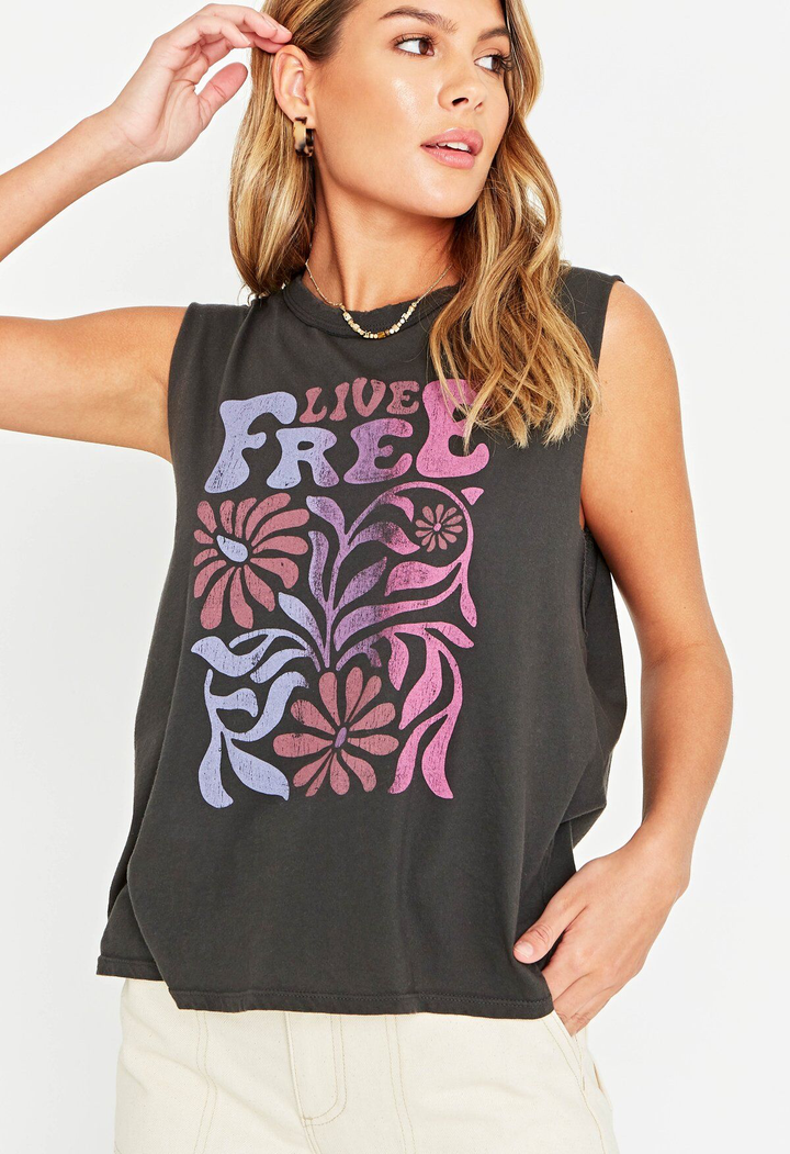 Live Free Tank - Kingfisher Road - Online Boutique