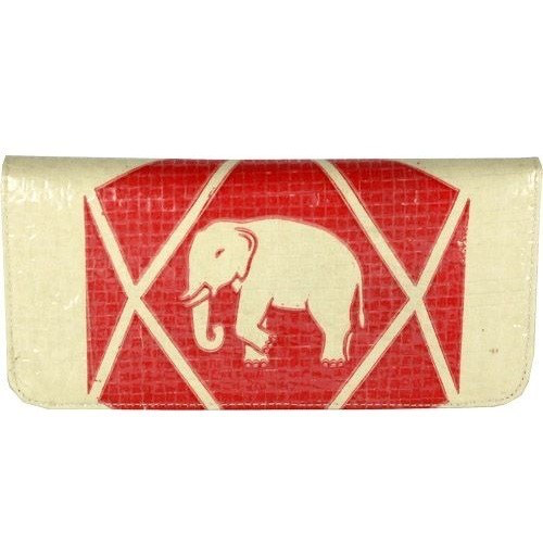 Recycled Cement Long Wallet - Diamond Elephant - Kingfisher Road - Online Boutique