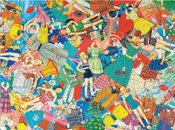 Vintage Paper Dolls 1000 Piece Jigsaw Puzzle - Kingfisher Road - Online Boutique