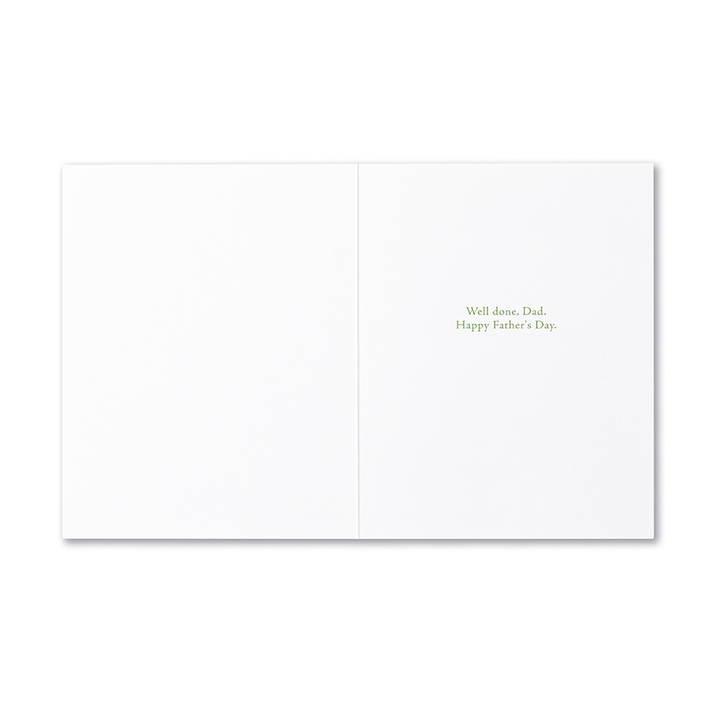 "... What Is Done In Love Is Done Well." - Father's Day Card - Kingfisher Road - Online Boutique