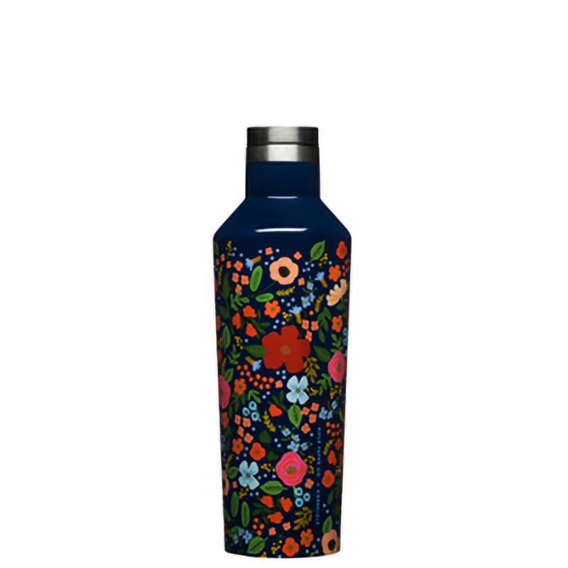 Navy Wild Rose Canteen 16oz - Kingfisher Road - Online Boutique