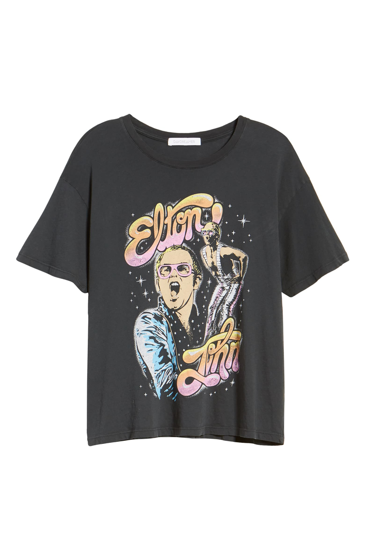 Elton John On Stage Boyfriend Tee - Kingfisher Road - Online Boutique