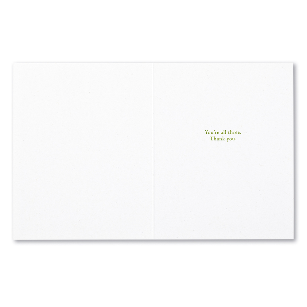 Three Things - Thank You Card - Kingfisher Road - Online Boutique