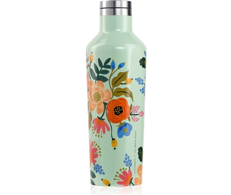 Lively Mint Floral Canteen 16oz - Kingfisher Road - Online Boutique