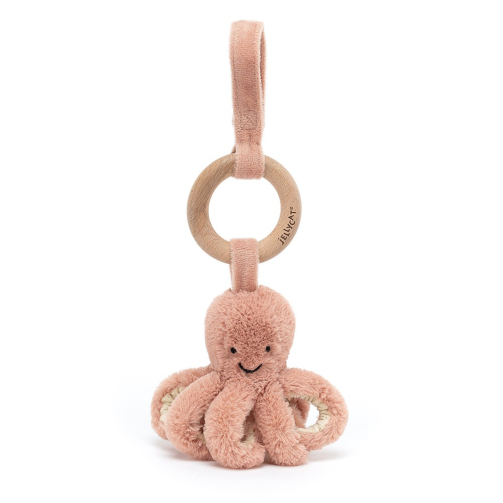 Octopus Wooden Ring Toy - Kingfisher Road - Online Boutique