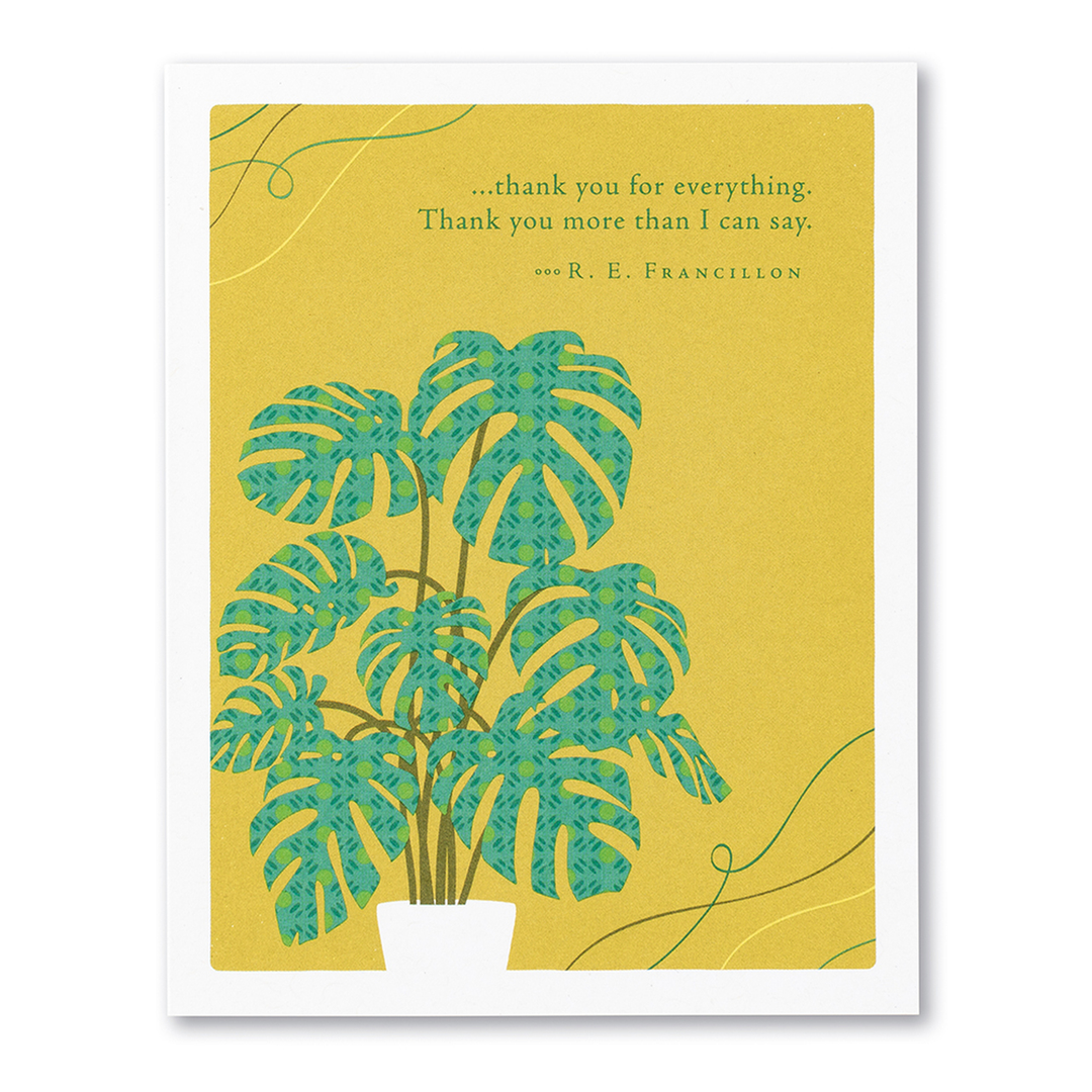 Thank You For Everything - Thank You Card - Kingfisher Road - Online Boutique