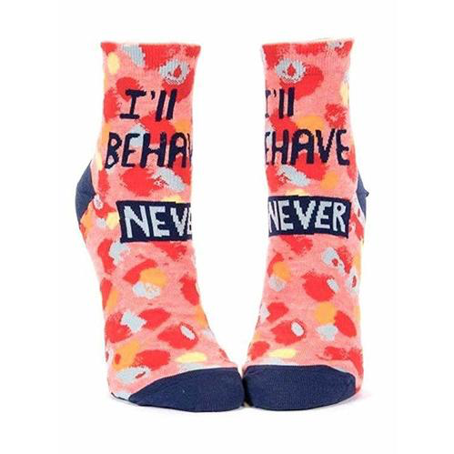 I'll Behave Never Women's Ankle Socks - Kingfisher Road - Online Boutique