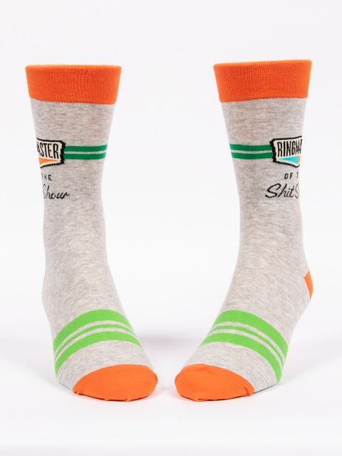 Ringmaster Of The Shit Show Men's Crew Socks - Kingfisher Road - Online Boutique