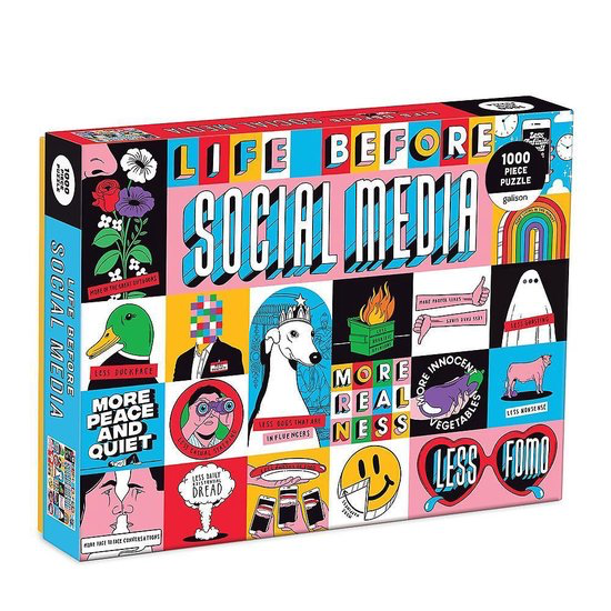 Life Before Social Media 1000 Piece Puzzle - Kingfisher Road - Online Boutique