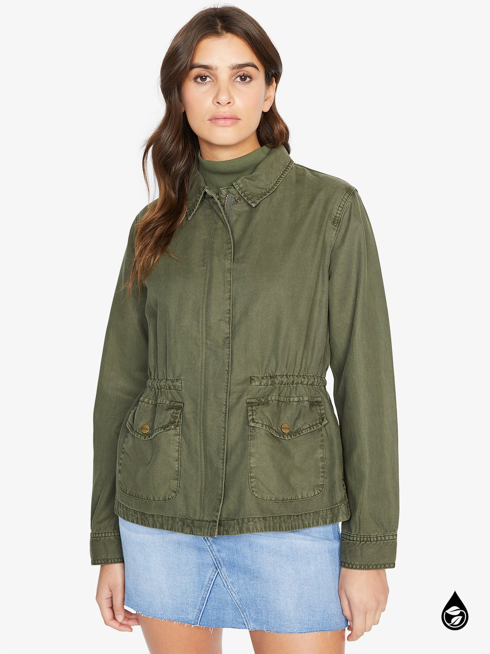 Liberty Military Jacket Army Green - Kingfisher Road - Online Boutique
