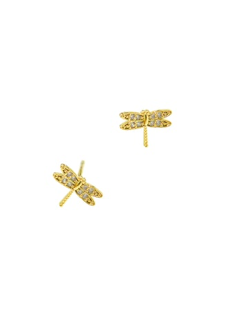 Cz Dragonfly Post Earring - Kingfisher Road - Online Boutique