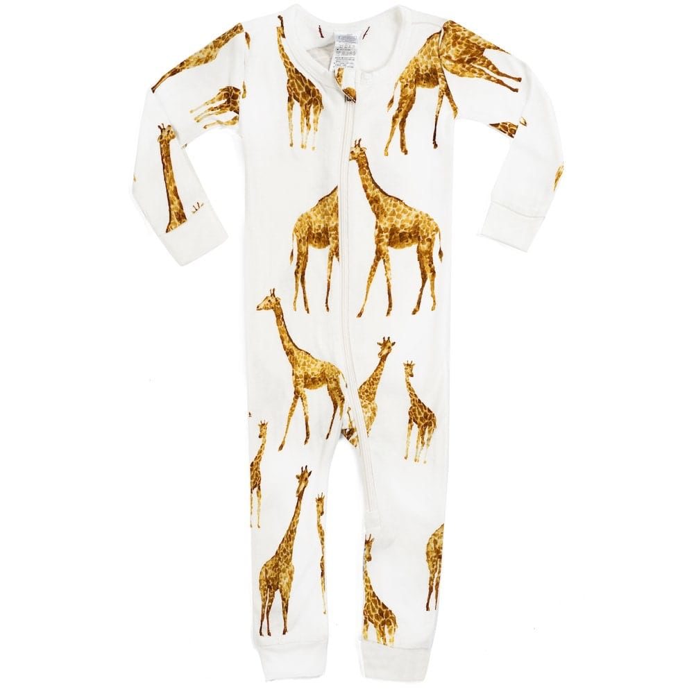 Giraffe Zipper Pajamas - Kingfisher Road - Online Boutique