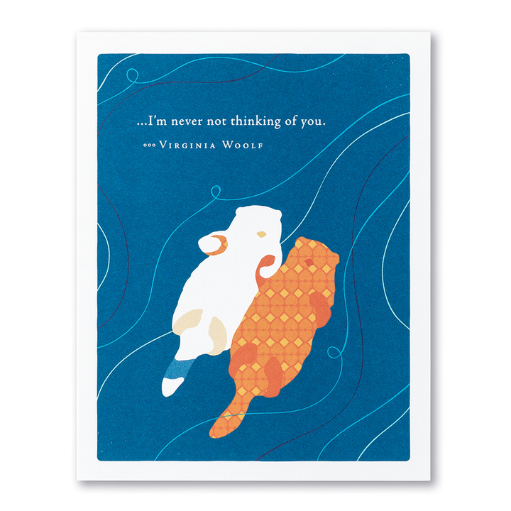 "...I'm never not thinking of you." Anniversary Card - Kingfisher Road - Online Boutique