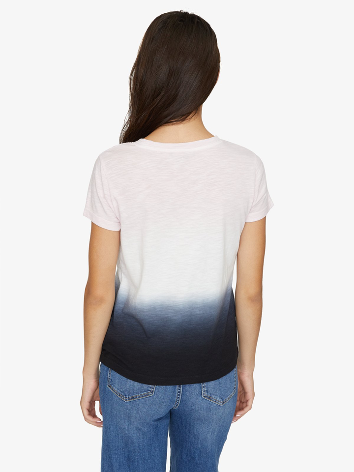 The Perfect Wash Tee Black Pink Dip Dye - Kingfisher Road - Online Boutique