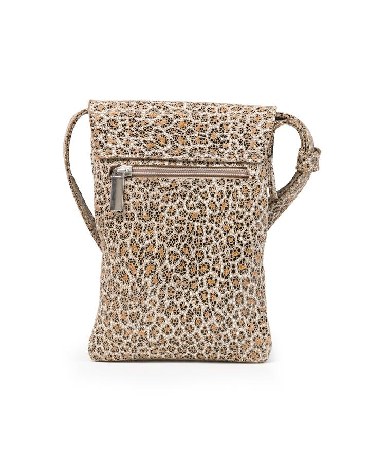 Penny Phone Bag: Mini Sand Leopard