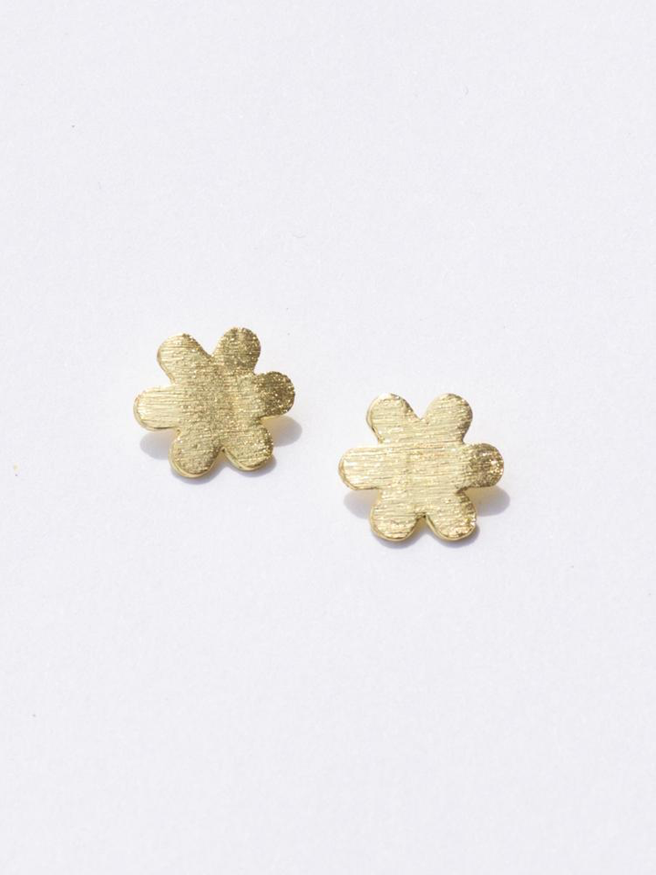Petite Flower Studs Gold - Kingfisher Road - Online Boutique
