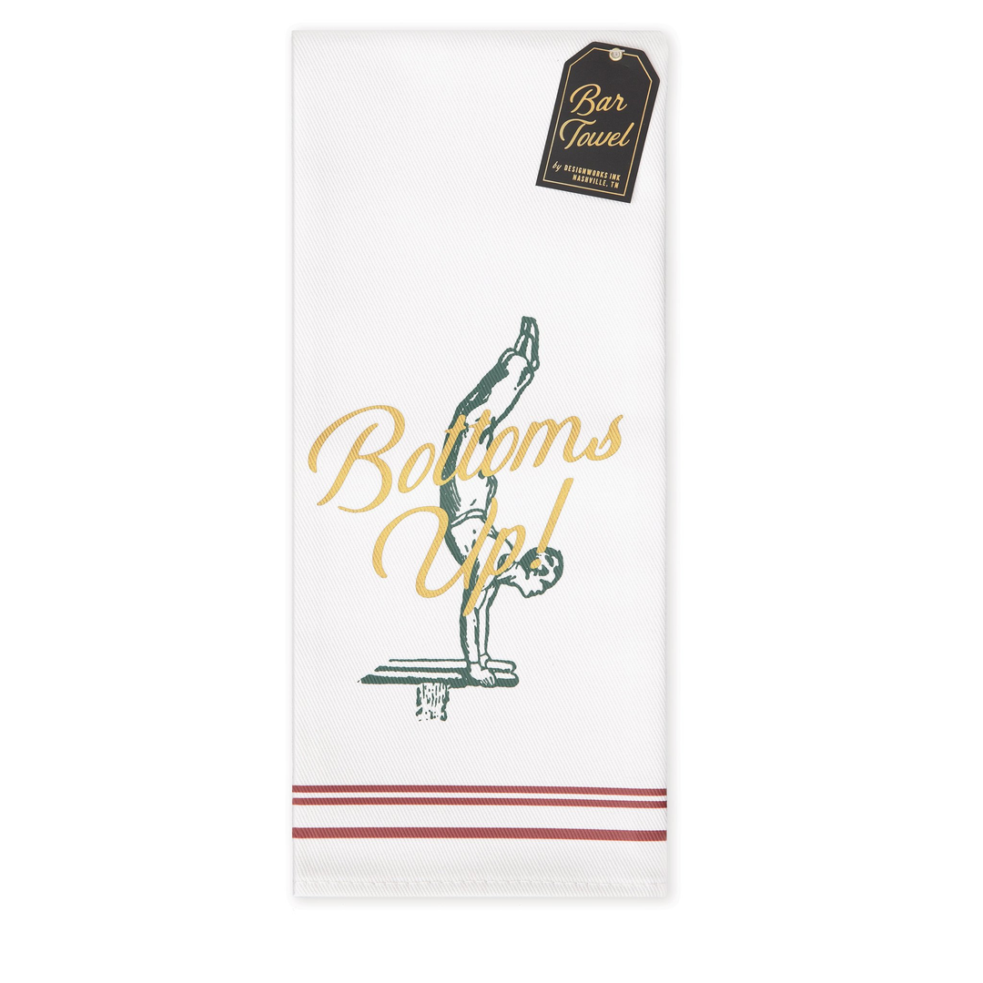 "Bottoms Up!" Dish Towel - Kingfisher Road - Online Boutique